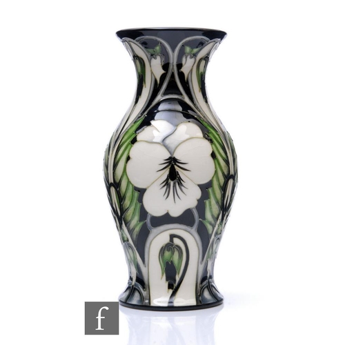 80 - Emma Bossons - Moorcroft Pottery - A vase of swollen form with flared neck, shape 226/7, decorated i... 