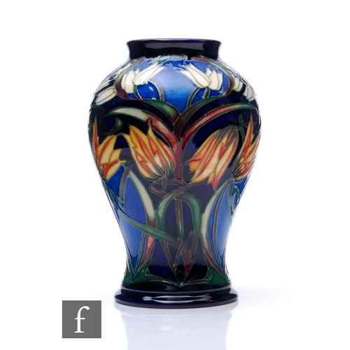 89 - Philip Gibson - Moorcroft Pottery - A vase of baluster form, shape 65/6, decorated in the Loch Hope ... 