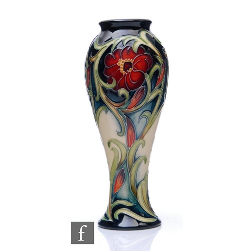 90 - Rachel Bishop - Moorcroft Pottery - A vase of baluster form, shape 75/8, decorated in the Fallow Fie... 