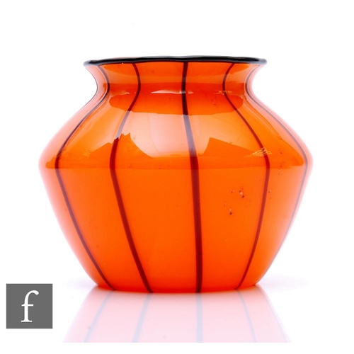 994 - Michael Powolny - Loetz - A Tango range vase, Ausfuehrung 157, circa 1914, of shouldered ovoid form ... 