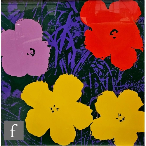 831 - Sunday B. Morning / Andy Warhol - 'Flowers', screen print, stamped verso 'fill in your own signature... 