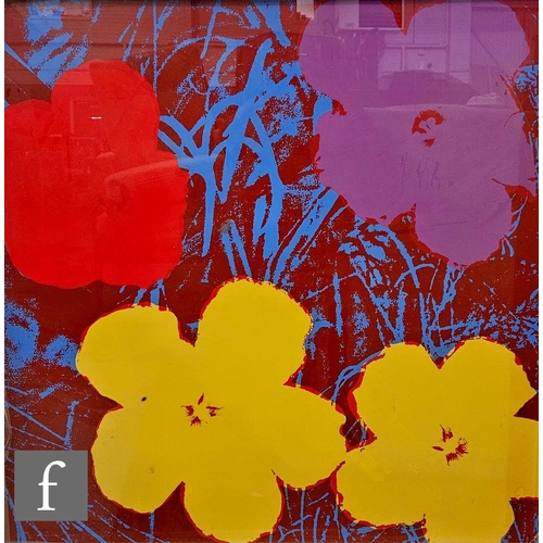 831 - Sunday B. Morning / Andy Warhol - 'Flowers', screen print, stamped verso 'fill in your own signature... 