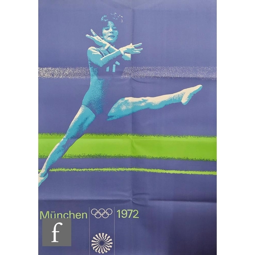 835 - After Otl Aicher (German, 1922-1991) - 'Women's Gymnastics', poster for the Munich Olympic Games, 19... 