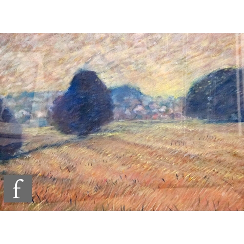 1156 - Thomas Ashby, RBSA (Contemporary) - 'Orchard Fields', pastel drawing, signed and titled verso, frame... 