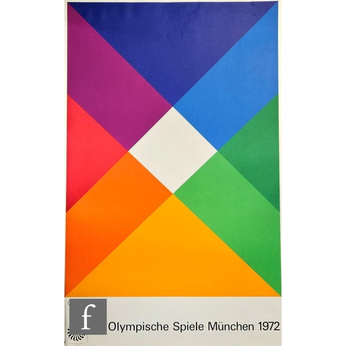 807 - Allen Jones (Born 1937) - Poster for the 1972 Munich Olympics, Edition Olympia 1972, printed signatu... 