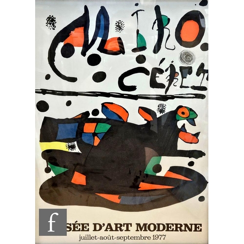 845 - Arte, Paris (Publisher) - An exhibition poster for Joan Miro exhibition at Musee D'Art Moderne, 1977... 