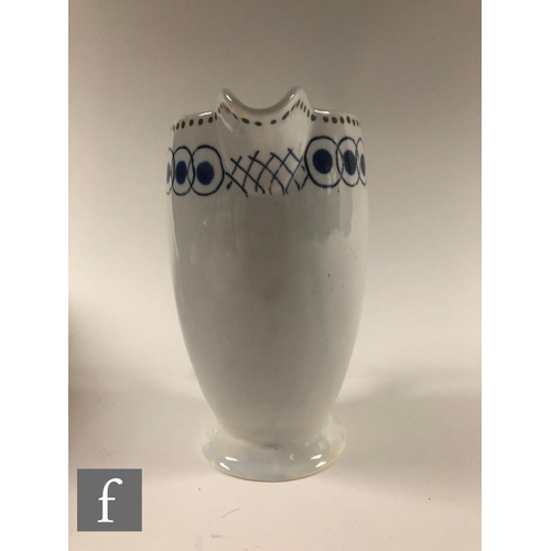 355 - Vanessa Bell - Clarice Cliff - A Coronet shape jug circa 1934, decorated in the Vanessa Pattern with... 