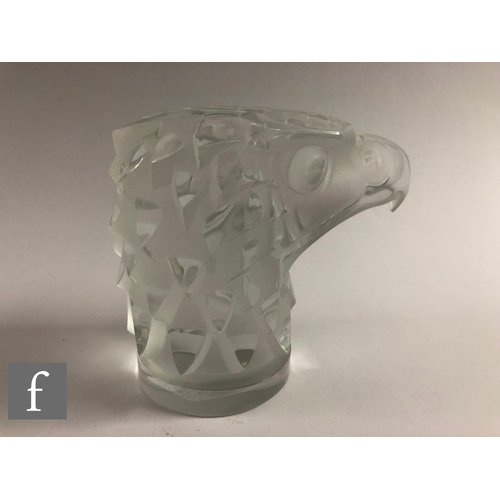 988 - Rene Lalique - Lalique Tete D'Aigle’ (The Eagle)  - A late 20th Century Lalique car mascot modelled ... 