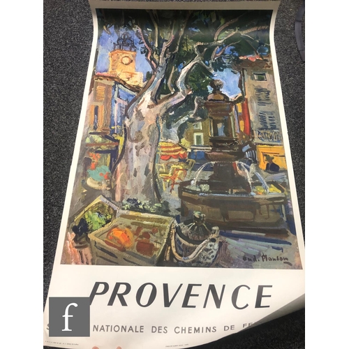 840 - Unknown - French - Two French National Railway travel posters (S.N.C.F.) promoting Provence, after A... 