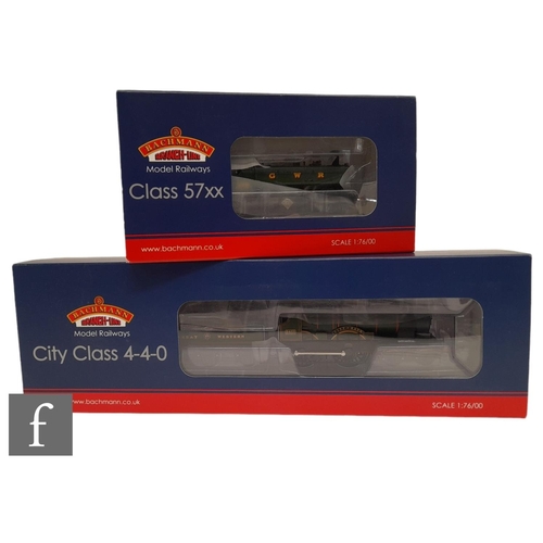 4008 - Two OO gauge DCC Ready GWR green locomotives, 31-726 4-4-0 City Class 'City of Bath' and 32-215 0-6-... 