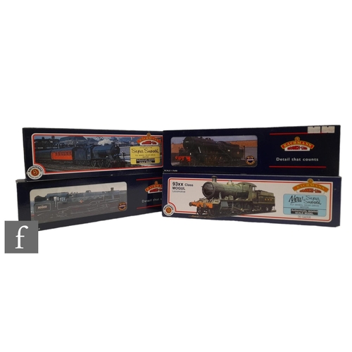 4009 - Four OO gauge Bachmann locomotives, 32-521 2-8-0 BR black Austerity Class 90275, 32-350 2-6-4T BR St... 