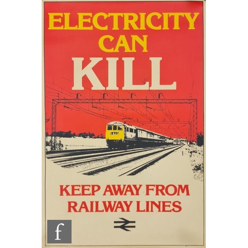 4124 - Six 20th Century and later British Railway posters, to include various advertising messages and safe... 