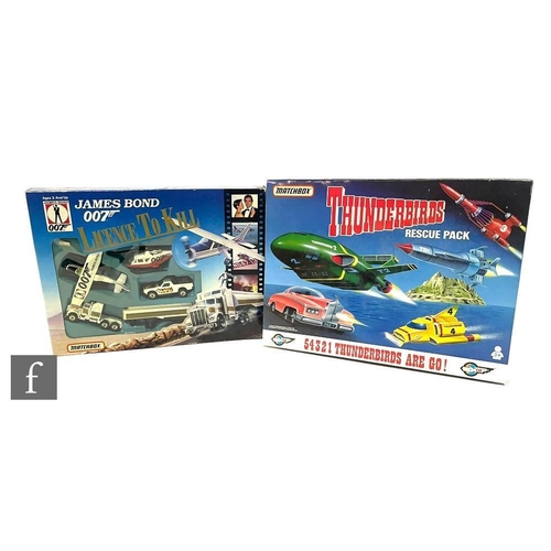 4363 - Two Matchbox TV related diecast model sets, Thunderbirds Rescue Pack and James Bond Licence to Kill,... 