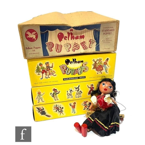 4465 - Four Pelham Puppets, comprising Pinky, Perky, Poodle and Gypsy, all boxed. (4)