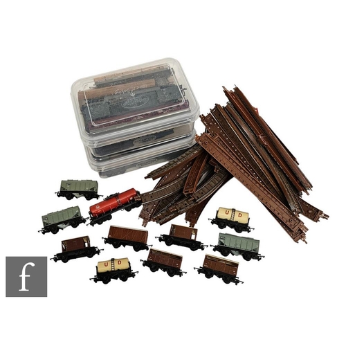 4113 - A collection of TT gauge Triang items, to include rolling stock, passenger coaches, a locomotive for... 