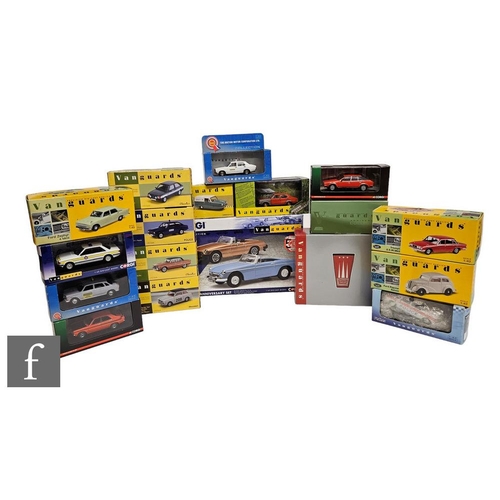 4384 - Eighteen Corgi and Lledo Vanguards, to include Hidden Treasures, MGB 50th Anniversary Set etc, all b... 