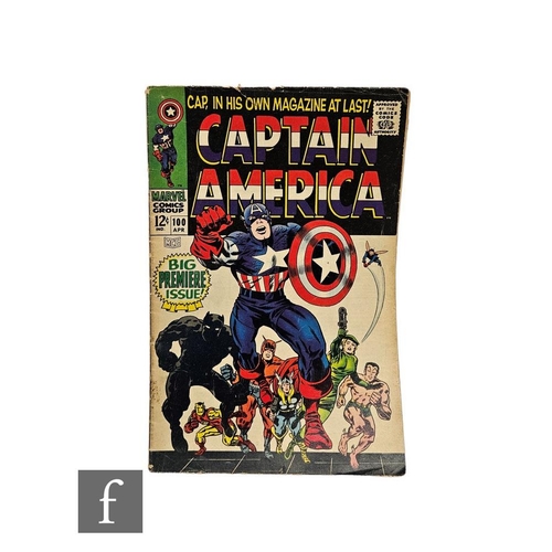 4457 - A Marvel Captain America #100, April 1968, US cents copy, first issue.