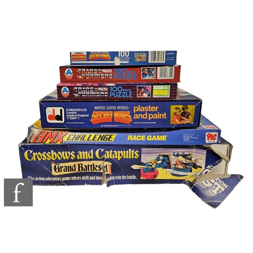 4437 - A collection of toys and games, comprising Action GT Crossbows and Catapults, Pic Toys BMX Challenge... 