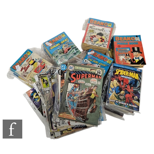 4456 - A collection of assorted comics, to include Bronze Age DC including Superman and Blue Beetle, and ot... 