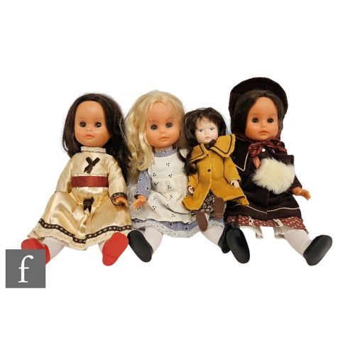 4492 - Four Pedigree dolls to include a boxed World of Kate Greenaway Meg and three Victoriana dolls, Emma,... 