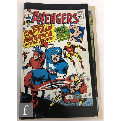 4459 - A collection of mostly silver age comics, to include Marvel Captain America, DC Batman and Batgirl, ... 