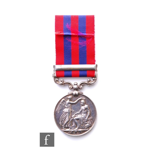 248 - An India General Service Medal with Burma 1885-7 bar to 1062 Pte N Richie 2nd Battalion Royal Scots ... 