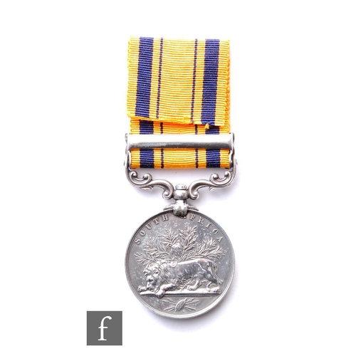 249 - A South Africa medal with 1879 bar to 1809 Pte William Conroy 1st Battalion 24th Foot Regiment, the ... 