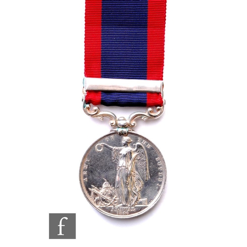 251 - A Sutlej medal with Sobraon bar to John Holmes, sold with copied roll pages.