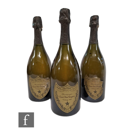 409 - Three bottles of Dom Perignon vintage champagne, 1990, 75cl. (3)