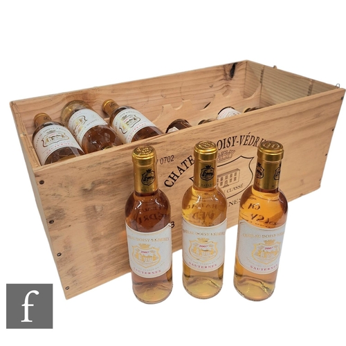 427 - A case of twenty two 37.5cl (half bottles) of Château Doisy-Védrines, 2007, Sauternes, white, sweet,... 