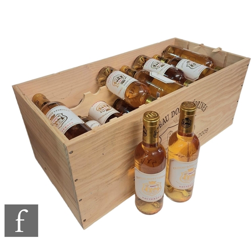 428 - A case of twenty four 37.5cl (half bottles) of Château Doisy-Védrines, 2009, Sauternes, white, sweet... 