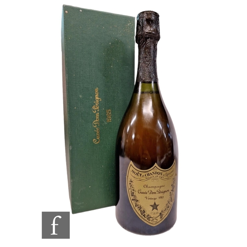 431 - A bottle of Dom Perignon 1985, 75cl, sold with box and booklet.