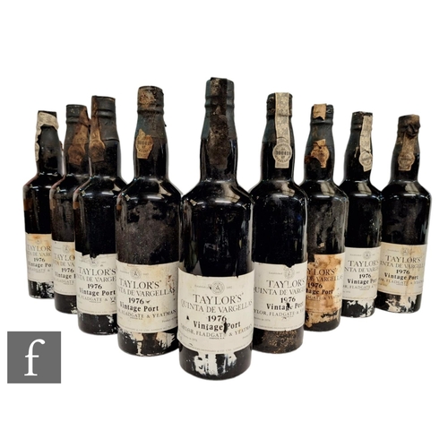 438 - Nine bottles of Taylor's Quinta De Vargellas 1976 vintage port, 75cl. (9)