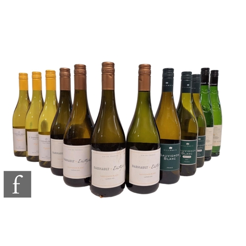 445 - Twelve bottles of French white wines, Sauvignon Blanc and Voignier. (12)