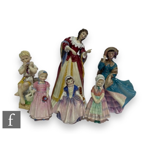 67 - A collection of later 20th Century Royal Doulton figures to include Stuart Ladies - Henrietta Maria,... 