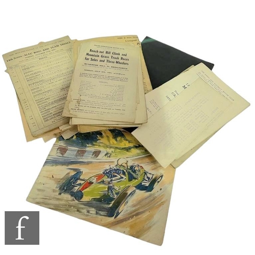 362 - A collection of early to mid 20th Century motorcycle and motoring programmes, booklets and books, to... 