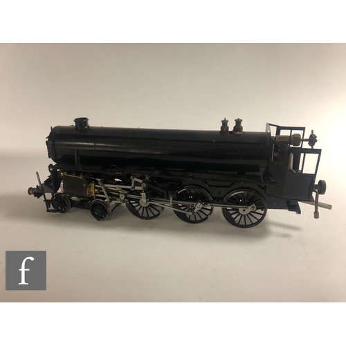 4129 - A kit built 2 inch gauge 4-6-0 locomotive and tender, spirit fired finished in black livery.