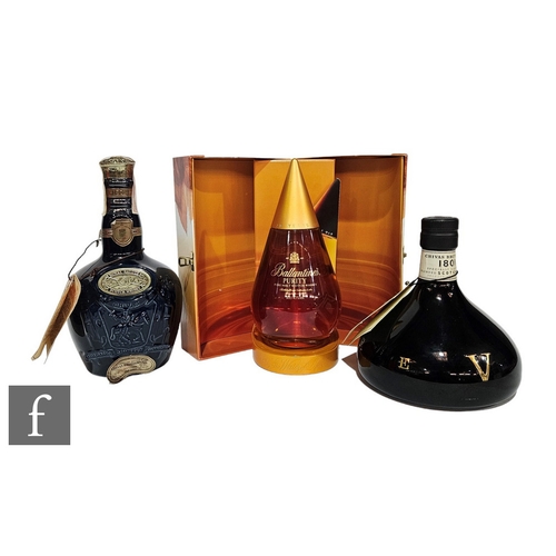 415 - A collection of whiskies, to include limited edition Ballantine's Purity 20 Year Old, 50cl, in box, ... 