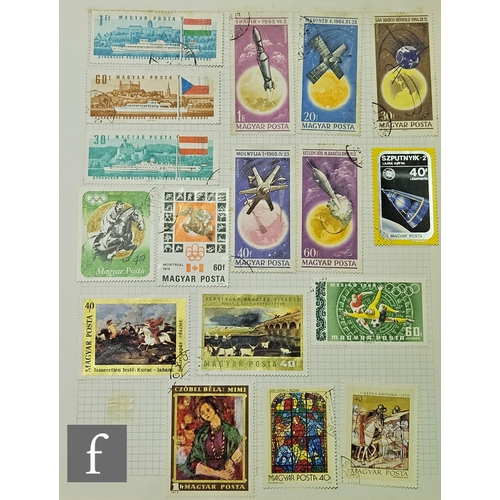 559 - A collection of world postage stamps in albums, stock books and on album pages, including an Ideal P... 