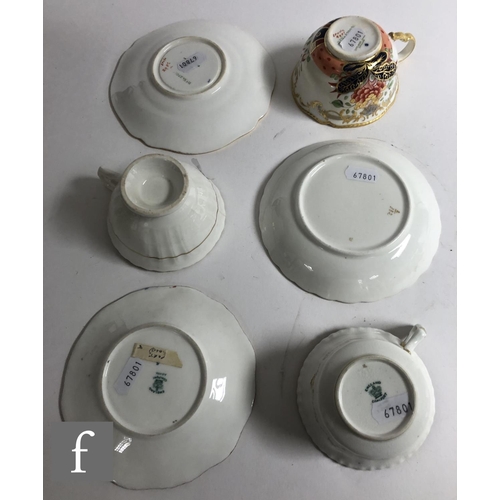 181 - A collection of 19th Century and later china tea and coffee cups and saucers, mostly English, most d... 