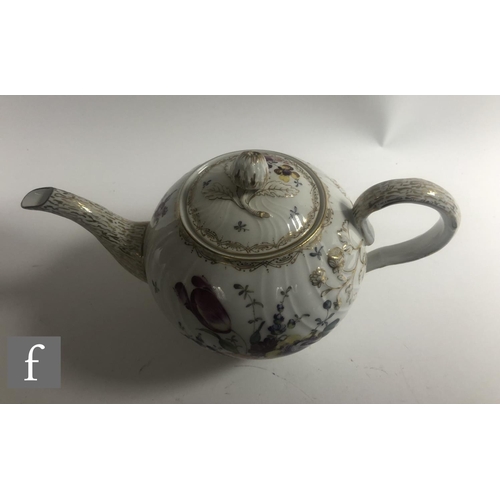 156 - A collection of late 19th to early 20th Century Dresden porcelain to comprise large coffee pot, larg... 