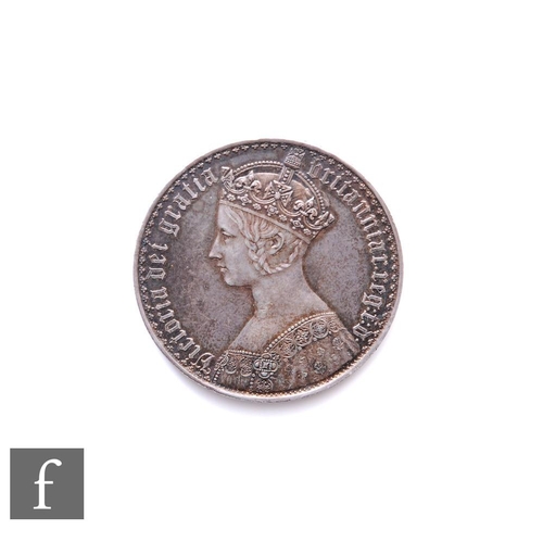 307 - Victoria - A Gothic crown, 1847, MDCCCXLVII, bust facing left, legend VICTORIA DEI GRATIA BRITANNIAR... 