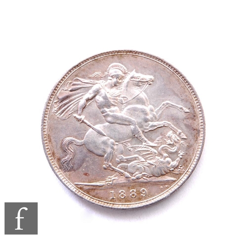 308 - Victoria - A crown, 1889, Jubilee head, reverse St George & Dragon, 28.4g.