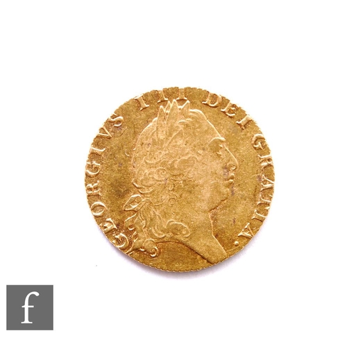 359 - George III (1760-1820) - A Guinea, 1793, fifth issue, reverse crowned spade shield, 8.4g, S3729.