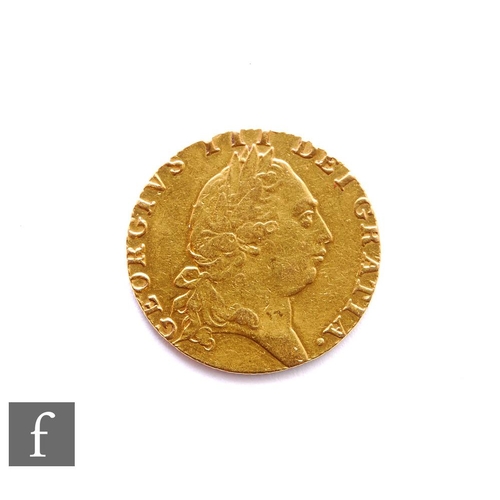 361 - George III (1760-1820) - A Guinea, 1792, fifth issue, reverse crowned spade shield, 8.4g, S3729.