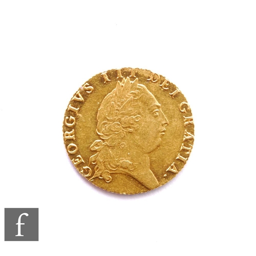 362 - George III (1760-1820) - A Guinea, 1791 fifth issue, reverse crowned spade shield, 8.4g, S3729.