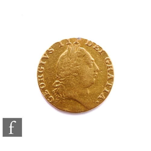 378 - George III (1760-1820) - A Guinea, 1787, fifth issue, reverse crowned spade shield, 8.2g, S3729.