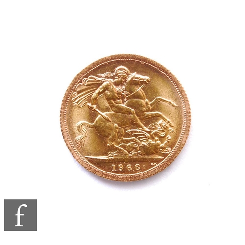 45 - Elizabeth II - A sovereign, 1966.