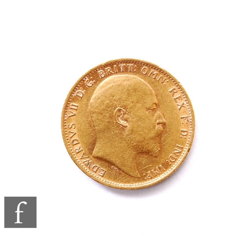 644 - An Edward VII sovereign dated 1906.