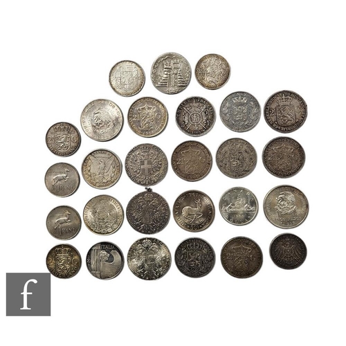 673 - Various foreign coinage to include examples from the Netherlands, Belgium, France and Germany, inclu... 